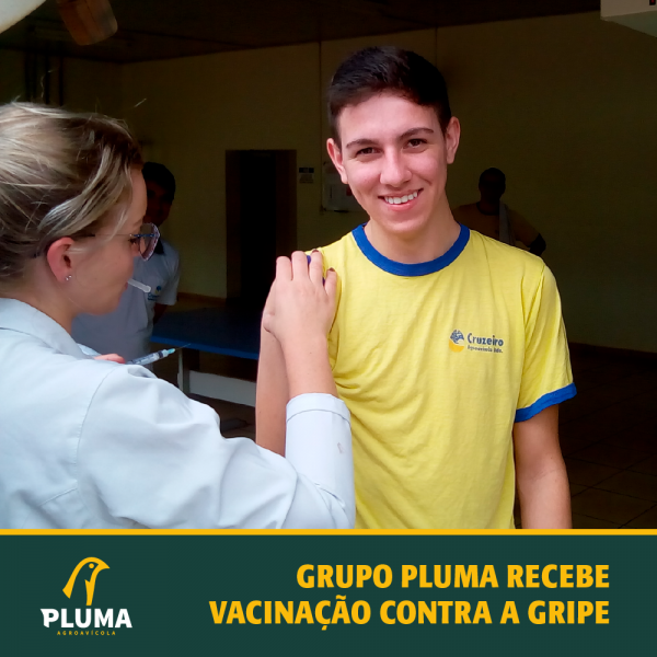 Grupo Pluma recebe vacinação contra a gripe